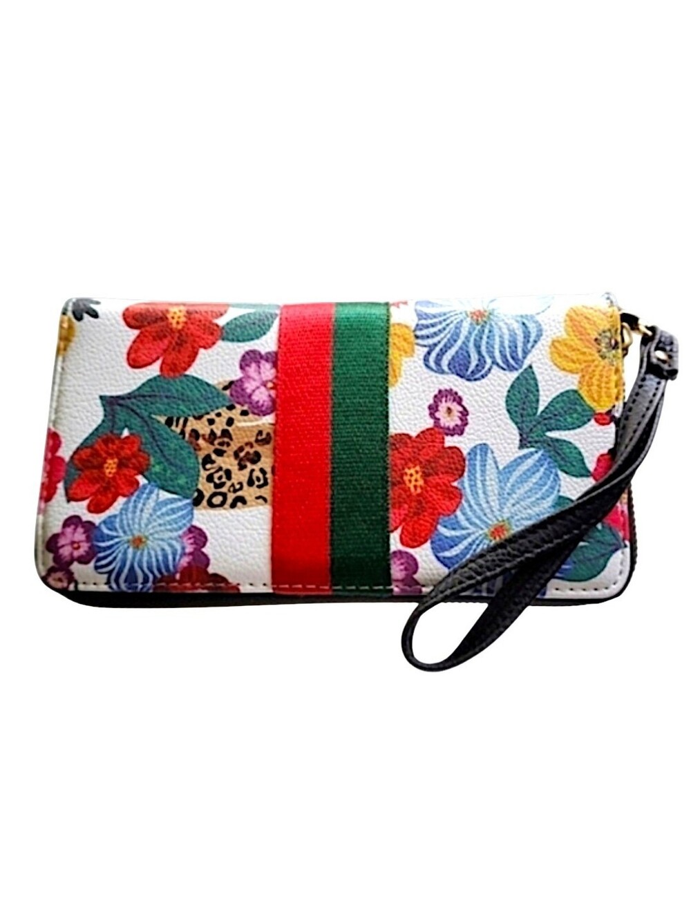 Pretty Floral Print Wristlet